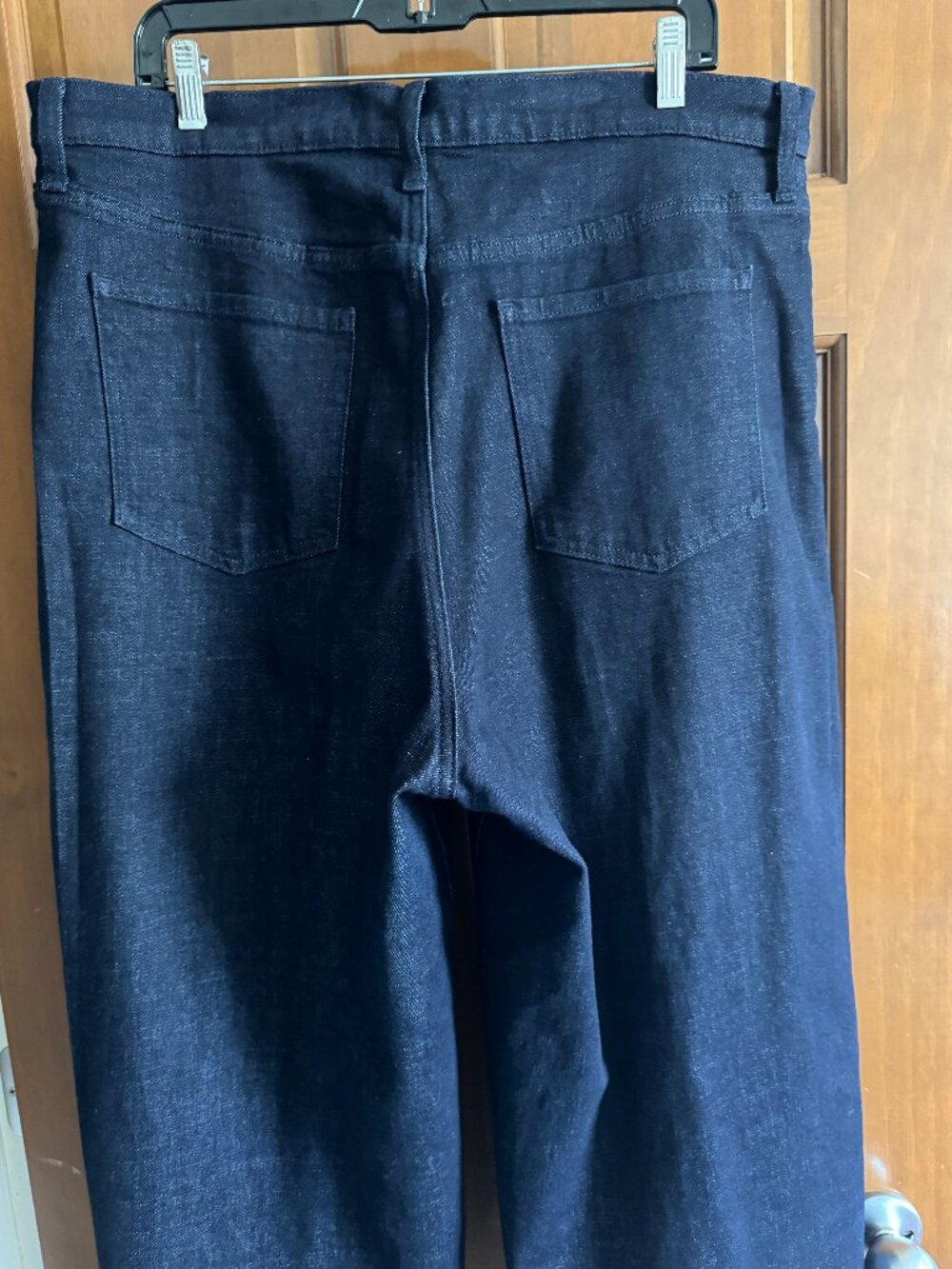 Banana Republic Wide Leg Pleated Dark Wash Jeans Size 33/16 Career Chic - Picture 5 of 8